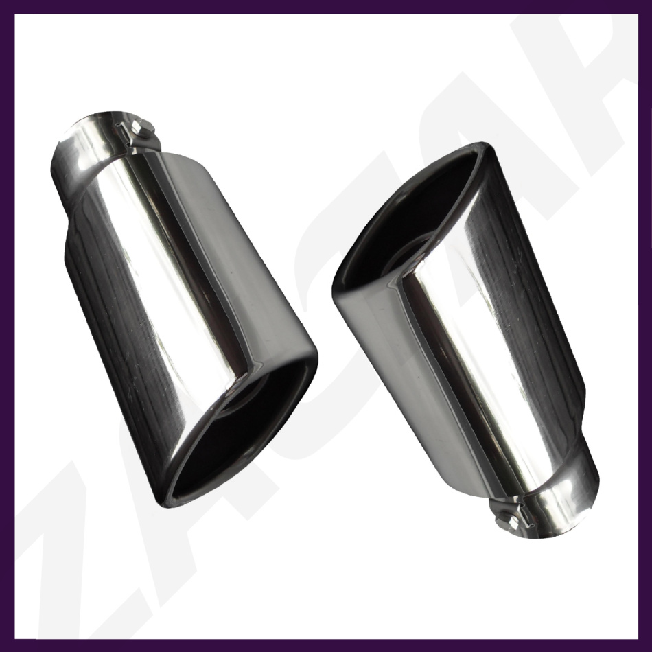 CHROME EXHAUST TAILPIPE TAIL PIPE TRIM END TIP MUFFLER FINISHER COVER